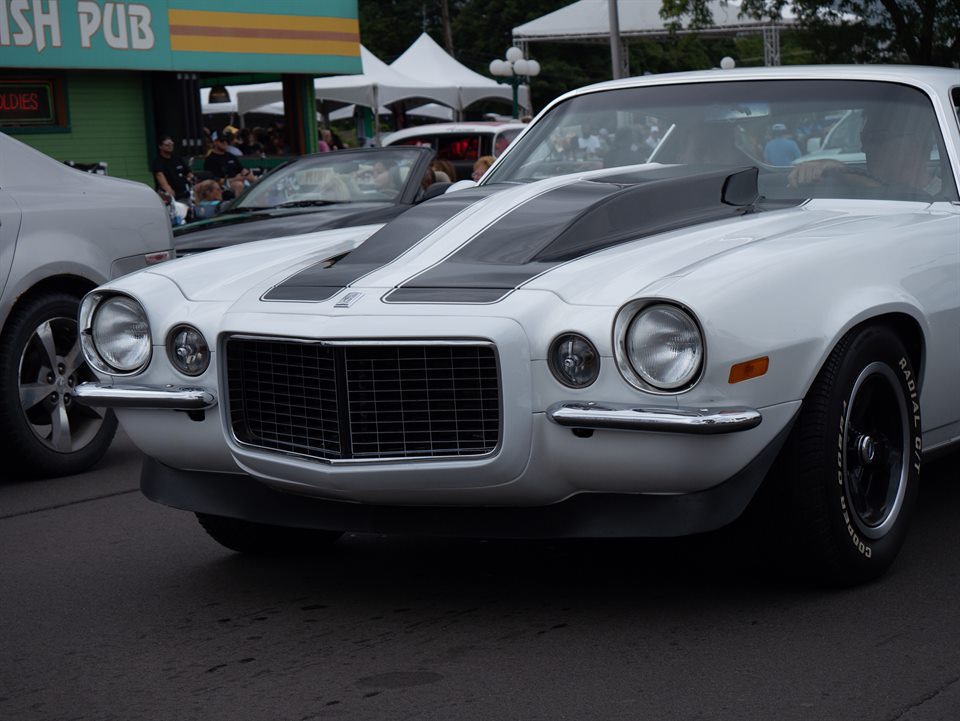 Classic car on Woodward Avenue during the Dream Cruise